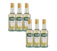 Ponti, Dolceagro Condimento Delicato, Gusto Amabile e Rotondo, Bassa Acidità, Dona un Tocco di Delicatezza alle Insalate, alle Verdure, Carni e Pesce, 100% Made in Italy, 6 Bottiglie da 500 ml