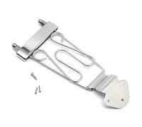Ponti Per Chitarra Ponte A 6 Corde In Metallo Semi Cavo Per Chitarra Jazz Archtop(Silver)