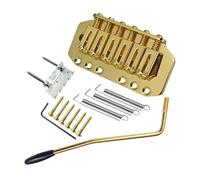 Ponti Per Chitarra Ponte Fisso Tremolo Da 89 Mm Facile Da Installare Per Chitarra Elettrica A 6 Corde(Gold)