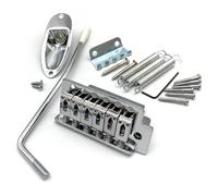 Ponti Per Chitarra Ponte Single Shake Set Completo Di Cordiere Per Capotasto Quadrato Accessori Per Tremolo(Silver,Set2)
