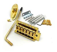 Ponti Per Chitarra Ponte Single Shake Set Completo Di Cordiere Per Capotasto Quadrato Accessori Per Tremolo(Gold,Set2)