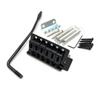 Ponti Per Chitarra Ponte Single Shake Tailpiece Tremolo Ponte Flat String Adatto Per Chitarra Elettrica SQ ST(Black,Set1)