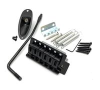 Ponti Per Chitarra Ponte Single Shake Tailpiece Tremolo Ponte Flat String Adatto Per Chitarra Elettrica SQ ST(Black,Set2)
