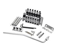 Ponti Per Chitarra Ponte Tremolo A Doppia Vibrazione A Sei Corde Con Superficie In Canapa(Silver)