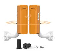 Ponti wireless dual band CPE468 con supporti a staffa, ponte WiFi Gigabit a lungo raggio da 3 km, ponte Ethernet wireless esterno da 2,4 GHz e 5,8 GHz per rete punto-punto e punto-multipunto (CPE468)