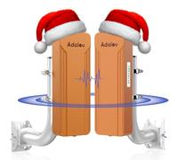 Ponti wireless dual band CPE468 con supporti a staffa, ponte WiFi Gigabit a lungo raggio da 3 km, ponte Ethernet wireless esterno da 2,4 GHz e 5,8 GHz per rete punto-punto e punto-multipunto (CPE468)