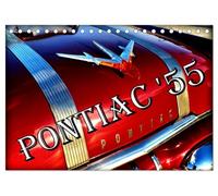 PONTIAC '55 (Tischkalender 2026 DIN A5 quer), CALVENDO Monatskalender: Oldtimer der US-Marke Pontiac aus dem Jahre 1955 in Kuba