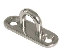 Ponticello su piastra 2 fori in acciaio inox Ø 8 mm