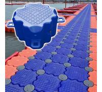 Pontile Galleggiante per Uso Intensivo per La Pesca in Mare Acquacoltura Durevole Ponteggio Galleggiante per Pesca Piattaforma di Pesca con Consistenza Anti-Slip,Blu,S