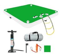 Pontile gonfiabile galleggiante - piattaforma antiscivolo resistente con scala staccabile e pompa ad aria per nuoto e attività acquatiche