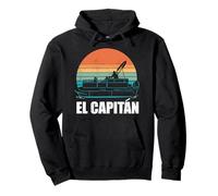 Pontoon Boat Capitan El Capitan Felpa con Cappuccio