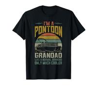 Pontoon Boat Grandad Abbigliamento da uomo per la festa del papà, capitano in barca Maglietta