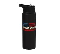 Pontoon Captain - Capitano della barca Pontooning Boating Stainless Steel Insulated Water Bottle