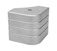 Pontoon Corner Caps - Aluminum Alloy 3.16 Inch, Aluminum Boat Caps, 90 Degree Rounded Edge Protector | Durable Dock Guard Cap, Boat Corner Protector For Pontoon, RV, Camping, Fishing, Roof, Bunk