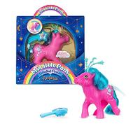 Pony Celeste - Aurora, My Little Pony, Basic Fun, 35341, Cavallo Giocattolo Retrò per Bambine e Bambini, Figurina di Pony Rosa 40° Anniversario, Include Corona Celeste e Accessori, Dai 4 Anni in su