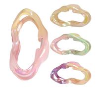 Pony Cotail Holder - Elastic Hair Bobbles | Scrunchies | CLAW CLAW CLOUP per spessi | 4 pezzi barrette non slip sottili medium lunghi stili ricci femmine ragazze feste di matrimonio compleanno