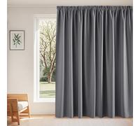 PONY DANCE Tenda Oscurante da Interno 1 Pezzo L300 x A260 cm Tende Termiche Isolanti con Fettuccia Metodi di Sospensione Multipli Divisione Moderne per Soggiorno e Camera da Letto, Grigio