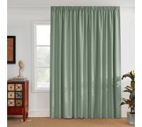 PONY DANCE Tenda Oscurante da Interno Divisione della Stanza Tende Termiche con Fettuccia Camera da Letto Moderna Curtain Soggiorno 1 Pezzo 300x245 CM, Verde Salvia