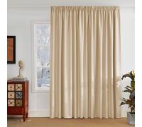 PONY DANCE Tende Oscuranti per Interni per Soggiorno Moderne Tenda Termica Camera da Letto Eleganti Divisione della Stanza con Fettuccia 1 Pezzo 300x220 CM, Beige