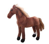 Pony di Peluche peluche interattivo Morbidissimo Pupazzo Giocattolo, Cavallo Extra Large Morbido, Pony Marrone Peluche Cavallo Come Piccolo Regalo per Bambini Idea Regalo Decorazione Cameretta
