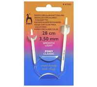 Pony Ferri da maglia circolari per calzini, 28 cm x 3,50 mm
