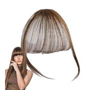 Pony-Haarspange - Natürliches Clip-In-Kunsthaar Mit Feinem Pony, Nahtloser Haaransatz | Praktische Frisurergänzung Für Verabredung, Feier, Konzert, Büro, Make-up-Styling, Weicher Schnitt, Leichter Tra