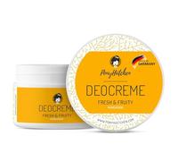 Pony Hütchen Deocreme senza sali di alluminio + 50 ml crema cosmetica naturale deodorante + Bio + Vegan + ideale nel bagaglio a mano + 100% naturalmente efficace - 0% sali di alluminio.