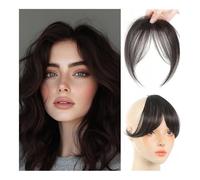 Pony in capelli sintetici da donna per parrucca, colore nero, marrone, adatto per l'uso quotidiano, per tutti i giorni (marrone marrone)