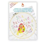 Pony Kit di ricamo Easy Stitch She Believed - 1 pezzo