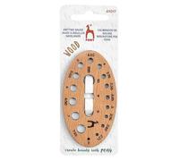 Pony Knitters calibro ovale in legno - 1 pezzo