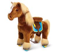 PonyCycle Modello Premio X Cavallo Cavalcabile per Bambini Peluche Giganti Cavalcabili Pony che Cammina con Ruote (con Freno/Taglia 3 per 3-4 Anni) Regalo Per Ragazzo Che Va a Cavallo X36