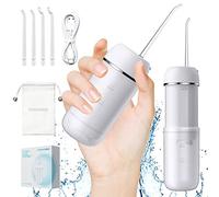 PONYFREE Mini irrigatore orale portatile con 9 modalità di pressione, pulitore per denti, tecnologia unica di stabilizzazione della pressione, impermeabile IPX7, per casa e viaggio