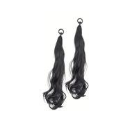 Ponytail Extension - Extension a coda di cavallo riccia con elastico per capelli, parrucca naturale, fascia elastica, parrucche finte a coda di cavallo, accessori per donne, tutti i giorni, 55,9 cm