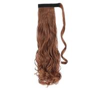 Ponytail Extension Heat Resistant Wavy Synthetic Wrap Around Pony tail Hairpiece for Women per l'uso quotidiano(30,24inches)