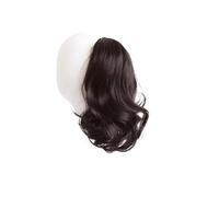Ponytail Extension Sintetico Breve Parrucca Riccia Coda di Cavallo 12 Pollice Artiglio Clip In Coda Di Cavallo Estensione Dei Capelli Parrucca Per Le Donne Sintetica Coda Di Cavallo (Marrone scuro)