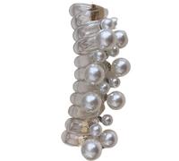 Ponytail Hair Wrap, Twist Hair Cord, 3,15 x 0,79 pollici Stretchy Pearl Headband, Non-Slip Secure Fit, Soft Elastic Material for Sleep, Swimming, Buns, Braids, Curly Hairs