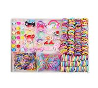 Ponytail Holders Colorful Elastic Hair Bands Set - Multicolore Hair Ties, Cute Hairs Accessories For Girls, Colorful Little Girls Hairs Accessories Set, Multicolore Ties For Women, Girl, Party