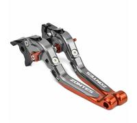 PooBa Leva Freno Disco Tamburo Per Zontes G1-125 ZT125-U 125 U1 Z2 125 U125 Moto Leva Freno Frizione Leve Allungabili Pieghevoli maneta embrague moto maneta embrague moto (Color : Titanium orange)