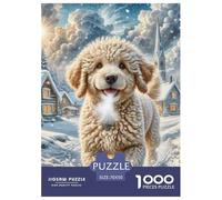 Poodle 1000 Pezzi Puzzle Gioco Educativo Classico Pet Dog Jigsaw Puzzles Bellissima Decorazione Puzzle Per Regali Di Viaggio, Presente 70x50cm/1000pcs