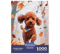 Poodle 1000 Pezzi Puzzle Gioco Educativo Creativo Jigsaw Puzzle Gioco Di Sfida Unica Per Regali Di Viaggio, Presente 70x50cm/1000pcs