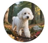 Poodle 1000 Pezzi Puzzle Pet Dog Puzzle Rotondo Per Lei O Lui Giochi Da Tavolo Arte Ecofriendly 1000pcs (67.5x67.5cm)