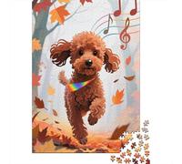 Poodle 1000Pcs Puzzle Classici Intrattenimento Puzzle Per Adulti Multicolore Gift Decorazione Della Famiglia Per Adulti E Da Adolescente 1000pcs (75x50cm)