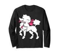 Poodle Dog 50s Sock Hop Rockabilly 1950s Dance Party Doo Wop Maglia a Manica