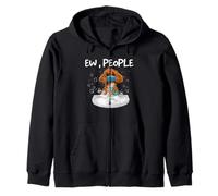 Poodle Ew People Funny Dog Wash Hands Wearing A Face Mask Felpa con Cappuccio