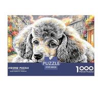 Poodle in CityPremium Jigsaw Puzzles for Adults A 1000-Piece (Advanced) Challenging Educational Brain Game - An Engaging And Thoughtful Gift Idea for Adults And Older Kids Age 12 Years Up to Enjoy An