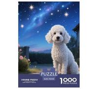 Poodle Jigsaw Puzzle Impossibili 1000 Pezzi animale domestico Cane Decorazione Per La Casa. Giochi Rilassamento E Intelligence Per Adulti E Ragazzi Da 14 Anni 70x50cm/1000pcs