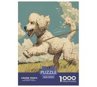 Poodle Jigsaw Puzzle Impossible 1000Pcs Decorazione Per La Casa. Giochi Rilassamento E Intelligence Per Adulti E Ragazzi Da 14 Anni 70x50cm/1000pcs