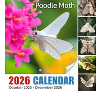 Poodle Moth 2026 Calendar: A fuzzy, fantastical insect that looks straight out of fiction