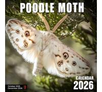 Poodle Moth 2026 Calendar: A fuzzy, fantastical insect that looks straight out of fiction