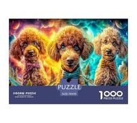 Poodle Puppy 1000 Pezzi Puzzle Classici Per Adulti E Bambini Da 14 Anni E Più Giochi Educativi Giocattoli Sfida Impossibile - Regalo Per Amore E Amico 70x50cm/1000pcs